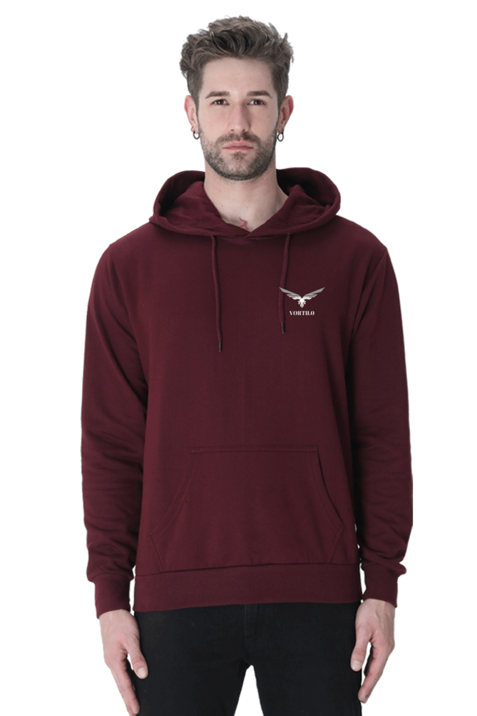 MAROON COTTON HOODIE