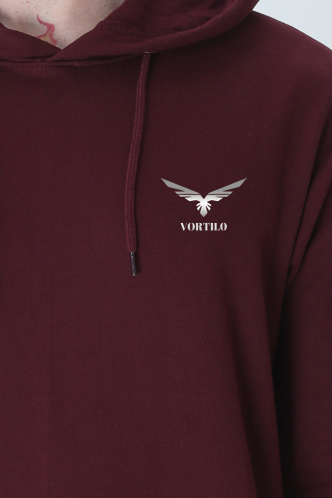 MAROON COTTON HOODIE