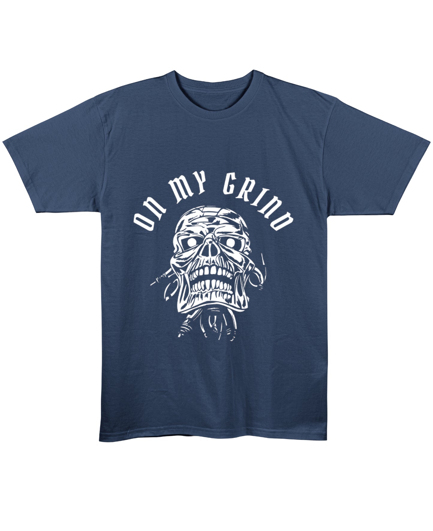 Navy Blue Regular Fit T-shirt Front Design