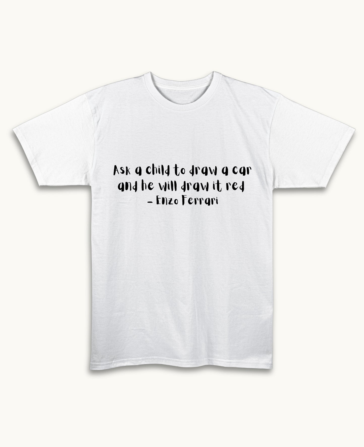 White Regular Fit T-shirt Front Design
