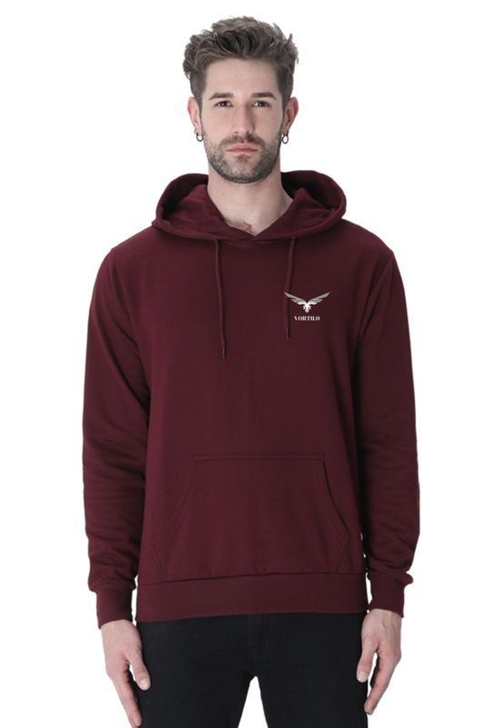 MAROON COTTON HOODIE
