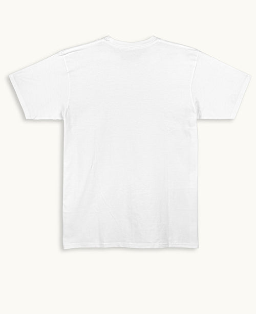 White Regular Fit T-shirt Back Design