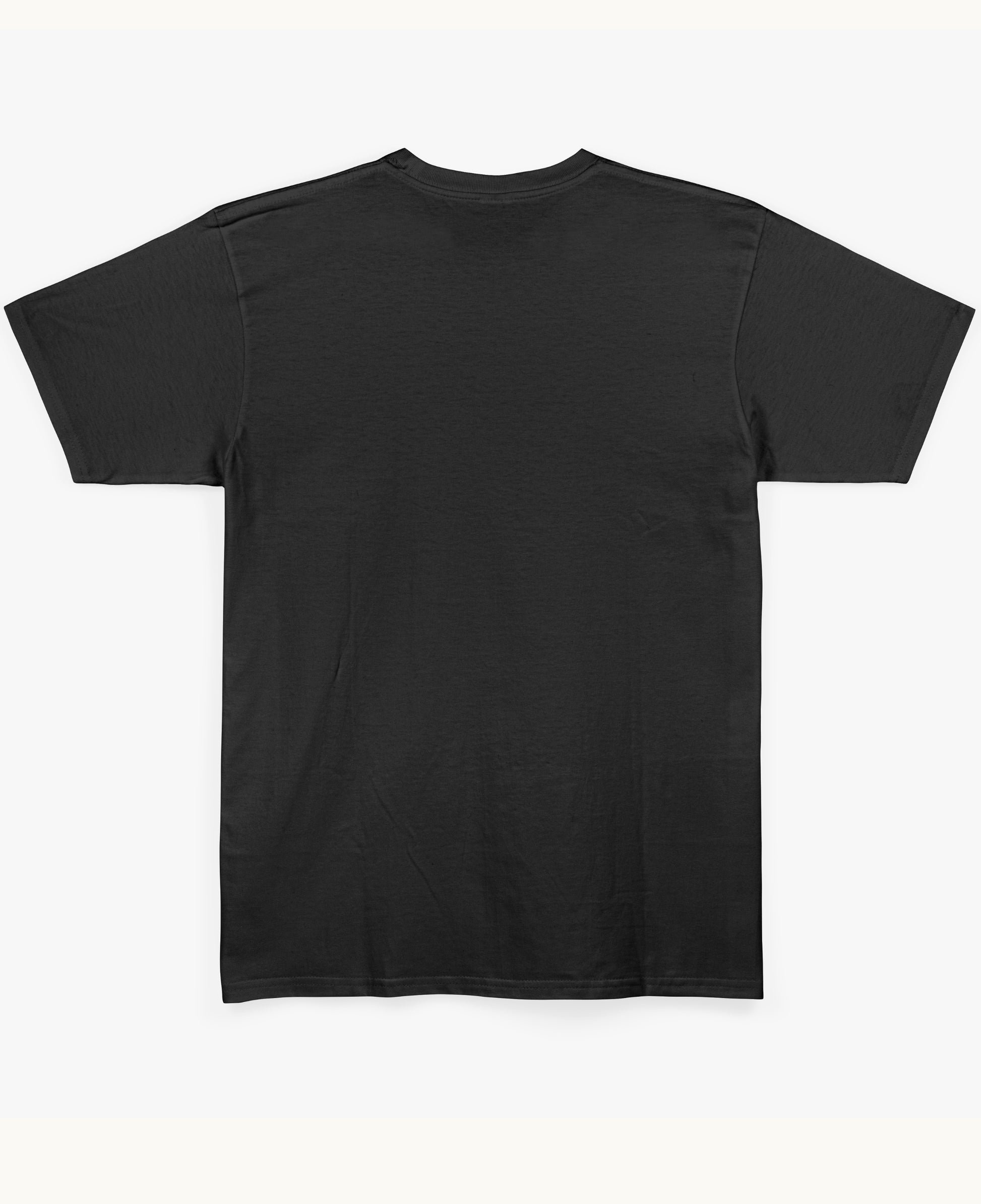 Black Regular Fit T-shirt Back Design