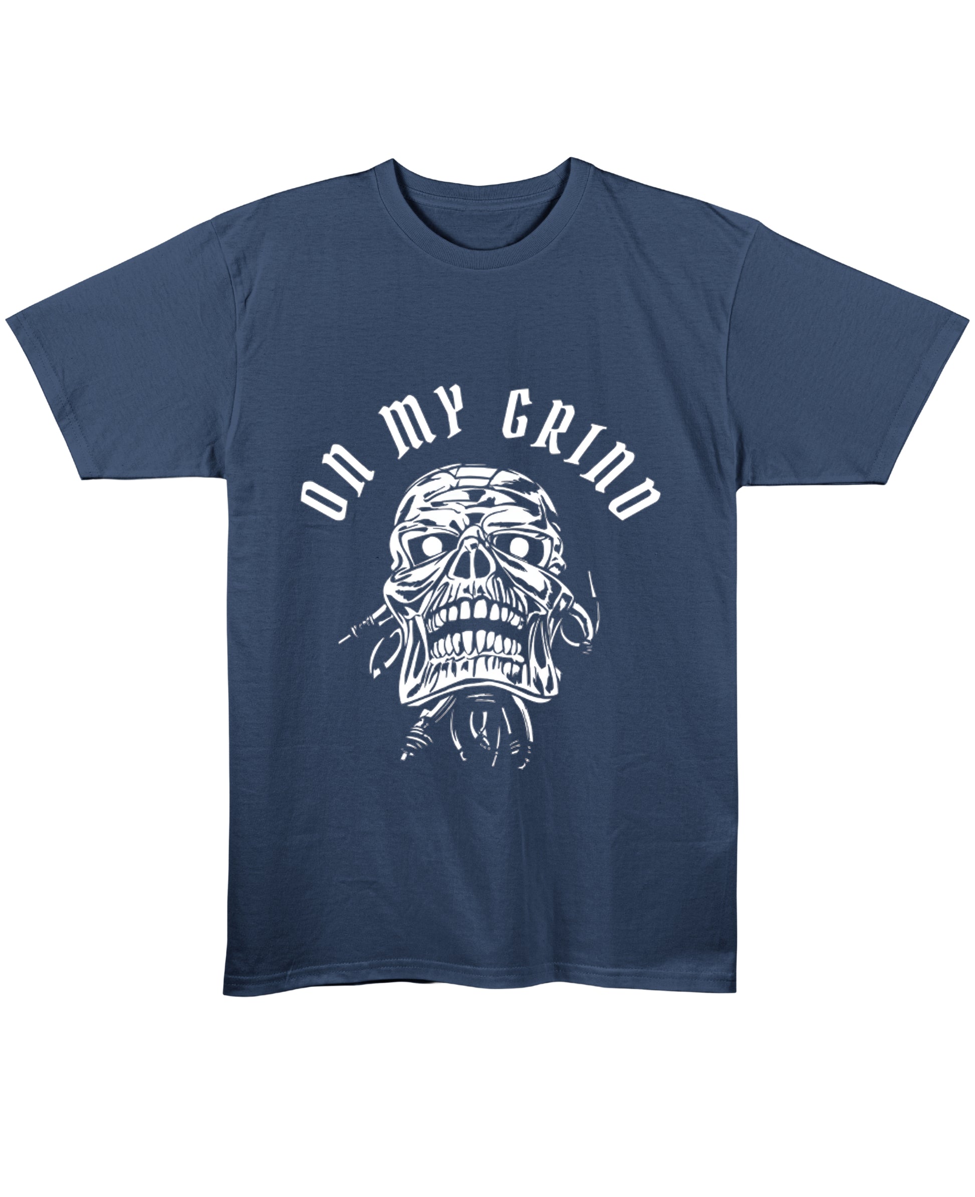 Navy Blue Regular Fit T-shirt Front Design