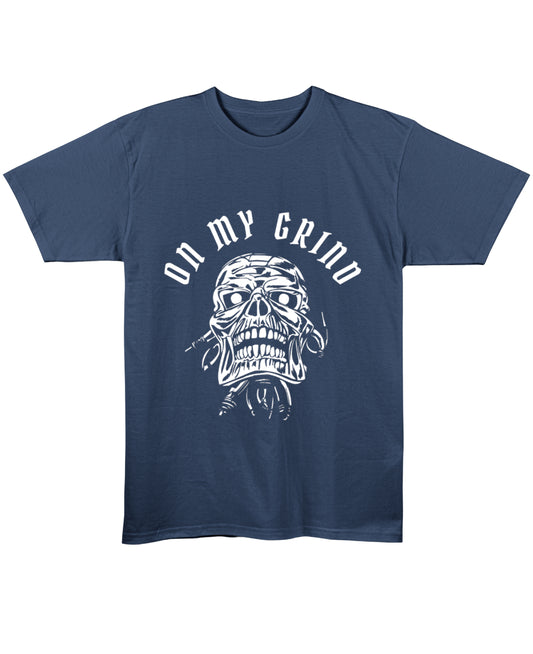 Navy Blue Regular Fit T-shirt Front Design