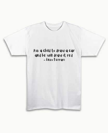 White Regular Fit T-shirt Front Design
