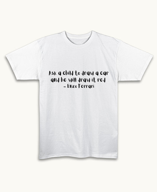White Regular Fit T-shirt Front Design